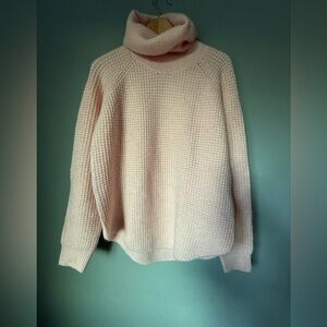 KUHL Sienna Sweater Size: Women’s medium Color: Pink Thick Cowl Neck Sweater